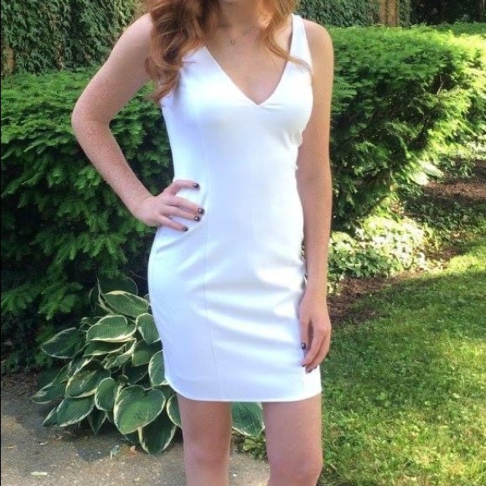 PERFECT FOR GRADS: White mini dress